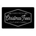 Black 1 x 18 W in Kitchen Mat - The Holiday Aisle® Citlali Farm Fresh Christmas Trees Kitchen Mat Synthetics | 1 H x 18 W in | Wayfair