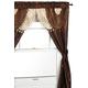 Regal Home Collections Curtain, Polyester, Brown, 54"X84" 5PCs. Window Set