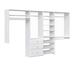 Dotted Line™ Johns 72" W - 120" W Closet System Reach-In Sets Manufactured Wood in White | Wayfair E9DAFD330BB5425DB596DB61C483649E