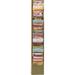Symple Stuff Tobler Wall Mounted Magazine Rack Metal in Brown | 58 H x 9.75 W x 4.13 D in | Wayfair 400-75