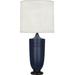 Robert Abbey Michael Berman Hadrian 28.75" Table Lamp Ceramic/Linen/Metal in Blue | 28.75 H x 13.5 W x 13.5 D in | Wayfair MMB28