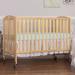 Harriet Bee Duguay 2-in-1 Convertibe Portable Crib Wood in Brown | 46 H x 31 W in | Wayfair 672-N