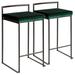 Fuji Stacker Counter Stool ( Set of 2 ) - LumiSource B26-FUJI BKVGN2