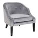 Sofia Accent Chair - LumiSource CHR-SOFIA BK+SV