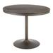 Dakota Industrial Dining Table in Antique Metal & Espresso Wood-Pressed Grain Bamboo - Lumisource DT-DKTA ANE