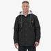 Dickies Men's Duck Hooded Shirt Jacket - Black Size M (TJ203)