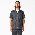 Dickies Men's Flex Slim Fit Short Sleeve Work Shirt - Charcoal Gray Size XL (WS673)