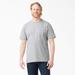 Dickies Men's Heavyweight Short Sleeve Pocket T-Shirt - Heather Gray Size S (WS450)