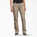 Dickies Women's Flex Relaxed Fit Cargo Pants - Desert Sand Size 6 (FP888)