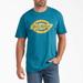 Dickies Men's Short Sleeve Relaxed Fit Graphic T-Shirt - Teal Size L (WS46A)