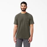 Dickies Men's Big & Tall Cooling Short Sleeve Pocket T-Shirt - Moss Green Size 4 (SS600)