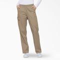 Dickies Women's Eds Signature Tapered Leg Cargo Scrub Pants - Khaki Size 3Xl (86106)