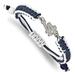 Women's Los Angeles Dodgers Stainless Steel Adjustable Cord Bracelet