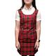 Relco Ladies Retro Tartan Pinafore Dress (20, Red)