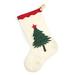 Arcadia Home Hand Felted Wool Christmas Tree Stocking Wool/Felt in Green/Brown | 20 H x 8 W in | Wayfair SF2C