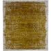 Brown 108 W in Rug - Brayden Studio® One-of-a-Kind Ashtown Hand-Knotted Traditional Style Yellow 9' x 12' Area Rug Silk/Wool | Wayfair
