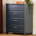 South Shore Asten 4 Drawer Chest Wood in Blue | 40 H x 31.25 W x 19.5 D in | Wayfair 12724