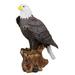 Millwood Pines Niangua American Pride National Emblem Bald Eagle Figurine Resin in Black | 16.5 H x 11.25 W x 8.25 D in | Wayfair