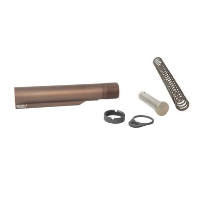 Geissele Premium Mil-Spec Buffer Tube Assembly With Super 42 H1 7075-T6 AR-15/M4 Desert Dirt Color 08-163S