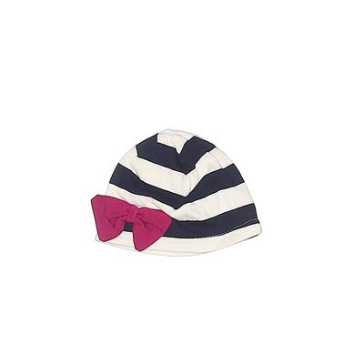The Children's Place Beanie Hat: Blue Stripes Accessories - Size 6-12 Month
