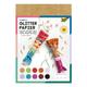 Glitterpapier »BASIC« 170 g/qm 10 Farben 24 x 34 cm 10 Blatt, folia