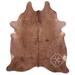 Brown 72 x 0.25 in Area Rug - Loon Peak® Natural Hair Handmade Cowhide Caramel Area Rug Cowhide/Leather | 72 W x 0.25 D in | Wayfair