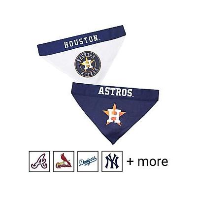 Pets First MLB Reversible Dog & Cat Bandana, Houston Astros, Large/X-Large