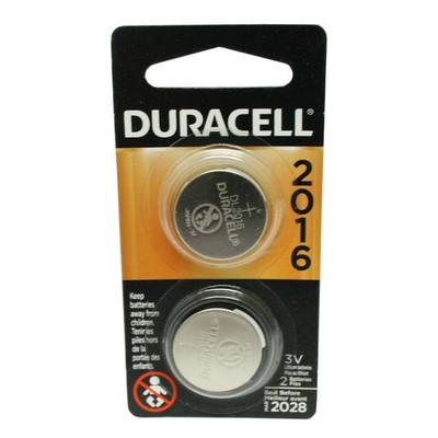 Duracell 66385 - DL2016 3 volt Coin Cell Lithium Battery (2 pack) (DURDL2016B2PK)
