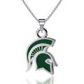 Dayna Designs Michigan State Spartans Enamel Small Pendant Necklace