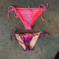 Victoria's Secret Swim | 2 Pairs Of Victoria’s Secret Bikini Bottoms | Color: Pink/Purple | Size: S
