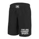 LEONE 1947, Einfache MMA-Shorts, Unisex-Erwachsene, Schwarz, XL, AB795