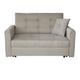 Mirjan24 Sofa Viva II Lux mit Schlaffunktion, Bettsofa, 2 Sitzer Polstersofa mit Bettkasten inkl. Kissen, Schlafsofa Sofagarnitur, Wohnlandschaft, Farbauswahl (Sofia 03)