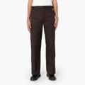 Dickies Men's Loose Fit Double Knee Work Pants - Dark Brown Size 30 (85283)