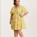 Torrid Dresses | Floral Print Georgette Wrap Dress | Color: Yellow | Size: 12