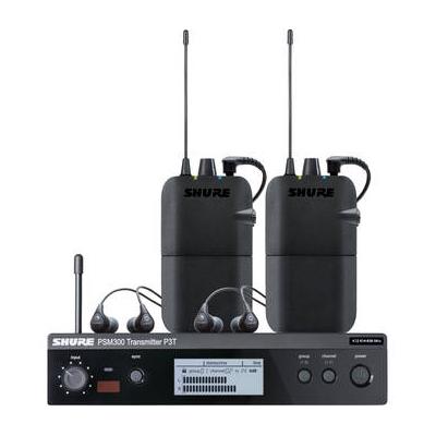 Shure PSM 300 Twin-Pack Wireless In-Ear Monitor Kit (H20: 518 to 542 MHz) P3TR112TW-H20