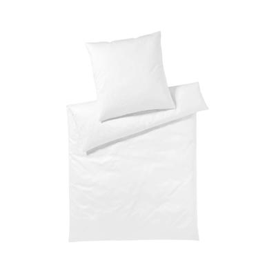 Elegante Mako-Satin Bettwäsche »Solid Jersey« Weiß 3506-00 Bettwäsche / 155x220 cm / 80x80 cm