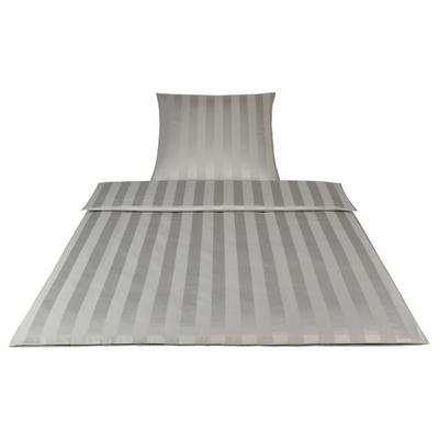 Elegante Mako-Satin Bettwäsche »Noblesse« Silber 2245-19 Bettwäsche / 155x220 cm / 80x80 cm