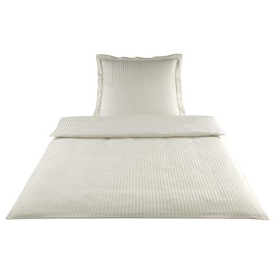 Elegante Mako-Satin Bettwäsche »White House« Natur 2280-07 Kissen 80x80 cm Image