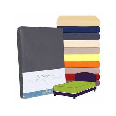 Formesse »Bella Gracia« Boxspring Spannbetttuch Alto 0215 hellanthrazit / 90x190 - 100x220 cm Image