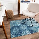 Anji Mountain Maldives Carpet Straight Rectangular Chair Mat in White | 48 W x 36 D in | Wayfair AMB9015