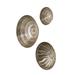 Global Views 3 Piece Sun Etched Wall Bowl Set Metal in Gray | 13 H x 13 W x 5 D in | Wayfair 7.91067