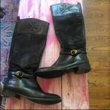 Tory Burch Shoes | Black Tory Burch Riding Boots | Color: Black | Size: 9