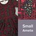 Lularoe Dresses | Lularoe Amelia | Color: Black/Red | Size: S