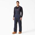 Dickies Men's Big & Tall Classic Bib Overalls - Rinsed Indigo Blue Size 50 30 (DB100)