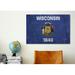 Winston Porter 'Wisconsin Flag, Lomo Film Grunge' - Wrapped Canvas Graphic Art Print Canvas in Blue | 18 H x 26 W x 1.5 D in | Wayfair