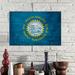 Winston Porter Flags South Dakota Planks Graphic Art on Wrapped Canvas in Blue/Yellow | 18 H x 26 W x 1.5 D in | Wayfair