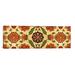 World Menagerie Renegar Decorative Art Velvet Silk Carpet from Indian Mughal Empire Graphic Art on Canvas in Red/Yellow | Wayfair
