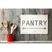 Ebern Designs Pantry Sign w/ Arrow by Daphne Polselli - Textual Art Print on Canvas Canvas, Wood | 11 H x 14 W x 1.5 D in | Wayfair