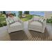 Beachcrest Home™ Baidy Patio Chair w/ Cushions Wicker/Rattan in Gray | 29 H x 40 W x 35 D in | Wayfair 610506F9B47A4B75994E95AAC42DCBB1