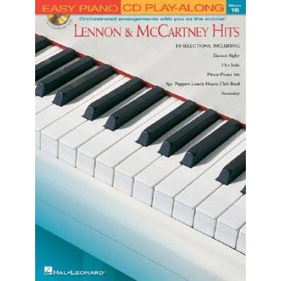 Lennon & Mccartney Hits: Easy Piano Cd Play-Along Volume 16 [With Cd]